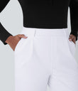 Halara Flex™ DayStretch High Waisted Pocket Work Flare Pants - White