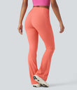 Halara UltraSculpt™ High Waisted Tummy Control Pocket Shaping Yoga Bootcut Leggings - Fusion Coral