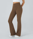 DayStretch High Waisted Pocket Flare Yoga Leggings - Sepia