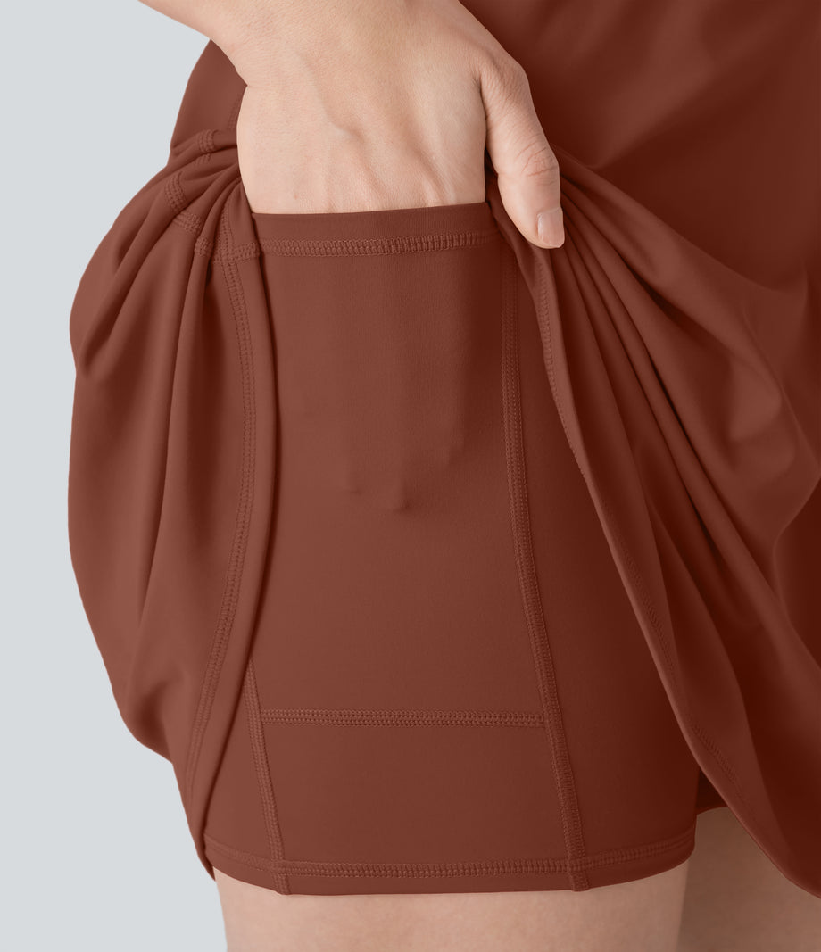 SoftlyZero™ Plush Backless Active Dress-Longer Length-Easy Peezy Edition - Sequoia