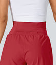 SoftlyZero™ Airy Super High Waisted 2-in-1 Cool Touch Yoga Shorts with Pockets - Winterberry