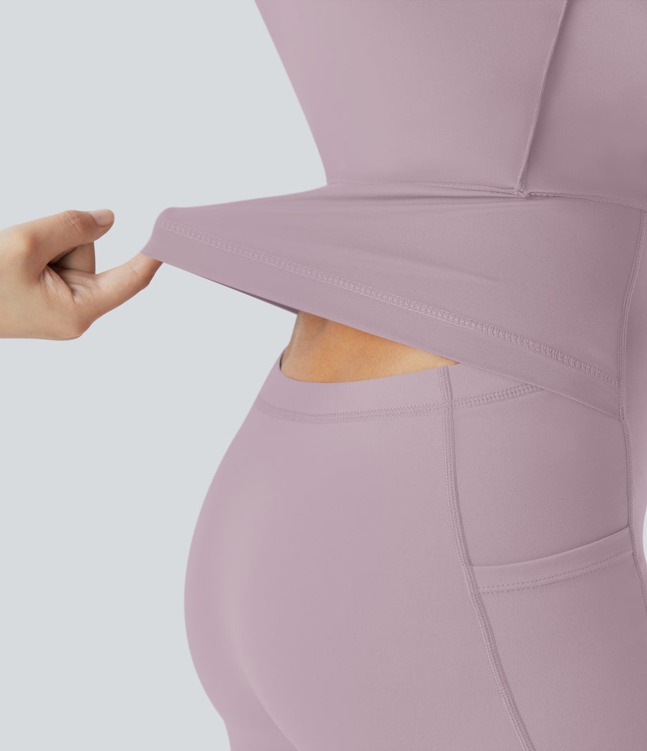 SoftlyZero™ Airy Backless Twisted Cool Touch Dance Active Dress-Easy Peezy Edition - Pink Purple