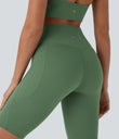 Halara UltraSculpt™ High Waisted Tummy Control Pocket Shaping Training Biker Shorts 9'' - Kashmir