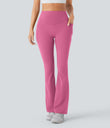 Halara UltraSculpt™ High Waisted Scrunch Butt Lifting Tummy Control Pocket Shaping Yoga Bootcut Leggings - Pink Power