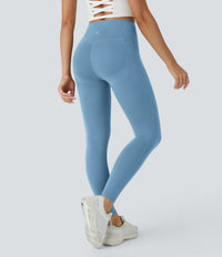 Halara UltraSculpt™ High Waisted Butt Lifting Tummy Control Pocket Shaping Workout Leggings - Whale Blue