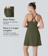SoftlyZero™ Plush Backless Active Dress-Longer Length-Easy Peezy Edition - Grass Grey Green