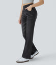 Halara Flex™ High Waisted Pockets Washed Casual Bootcut Jeans - Carbon Paint Denim