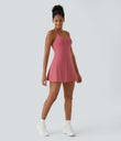 SoftlyZero™ Plush Backless Active Dress-Easy Peezy Edition - Begonia Rouge