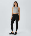 Halara Flex™ High Waisted Pocket Denim Casual Leggings - Black Denim