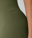 OneForm Seamless Flow High Waisted Booty Scrunch Leggings - Winter Moss