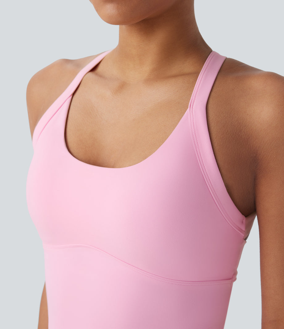 SoftlyZero™ Plush Cut Out Yoga Tank Top A-D Cups - Nosegay