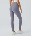 Halara UltraSculpt™ High Waisted Tummy Control Pocket Shaping Training Leggings - Falling Gray Purple