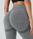 OneForm Seamless Flow High Waisted Booty Scrunch Leggings - Ash Grey