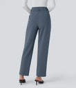 Halara Flex™ High Waisted Pocket Solid Work Tapered Pants - Coronet Blue