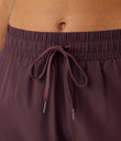 Mid Rise Drawstring Contrast Mesh 2-in-1 Flowy Running Shorts 3'' - Winetasting