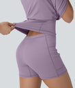 SoftlyZero™ Plush Molded Cups Low Support Dance Active Dress-Easy Peezy Edition A-D Cups - Tulip Purple