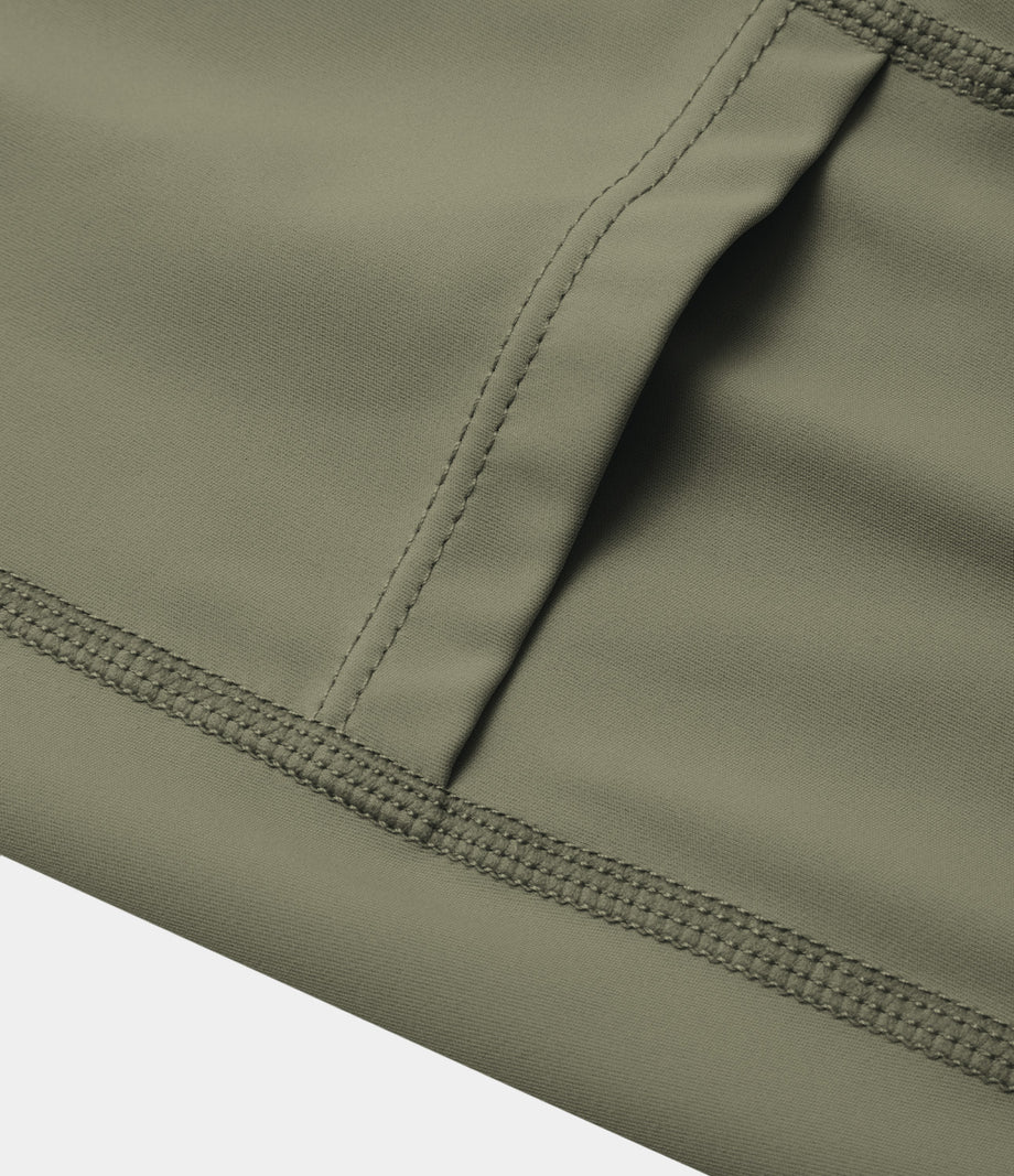 Backless Twisted Active Dress - Withered Green