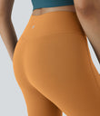 DayStretch High Waisted Crossover Flare Yoga Leggings - Buckskin