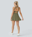 SoftlyZero™ Airy Backless Twisted Cool Touch Dance Active Dress-Easy Peezy Edition - Withered Green