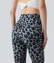 Halara UltraSculpt™ Leopard Print High Waisted Tummy Control Yoga Leggings with Pockets - Moonshadow Leopard