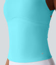 SoftlyZero™ Plush Cut Out Yoga Tank Top A-D Cups - Baroque Blue