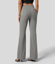 Halara Flex™ High Waisted Back Side Pocket Slight Flare Work Pants - Putty Gray