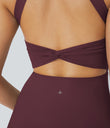 SoftlyZero™ Airy Backless Twisted Cool Touch Dance Active Dress-Easy Peezy Edition - Fig
