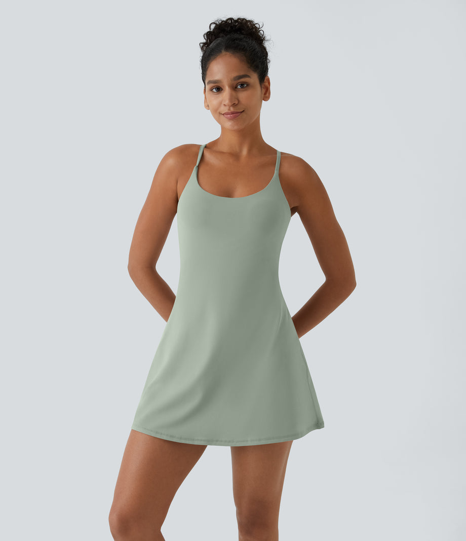 SoftlyZero™ Plush Backless Active Dress-Easy Peezy Edition - Sea Foam