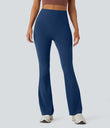 Halara UltraSculpt™ High Waisted Tummy Control Pocket Shaping Yoga Bootcut Leggings - Navy Peony