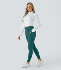 Halara UltraSculpt™ High Waisted Butt Lifting Tummy Control Pocket Shaping Workout Leggings - June Bug