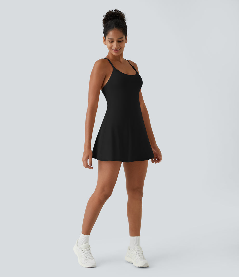 SoftlyZero™ Plush Backless Active Dress-Easy Peezy Edition - Black