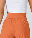 SoftlyZero™ Airy Super High Waisted 2-in-1 Cool Touch Yoga Shorts with Pockets - Dusty Orange
