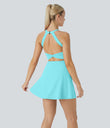 SoftlyZero™ Airy Backless Twisted Cool Touch Dance Active Dress-Easy Peezy Edition - Loka Blue
