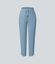 Mid Rise Drawstring Curved Hem Quick Dry Golf Tapered Pants with Pockets-UPF40+ - Mountain Spring