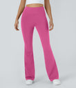 DayStretch High Waisted Pocket Flare Yoga Leggings - Raspberry Rose