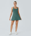 Backless Twisted Active Dress - Blue Spruce