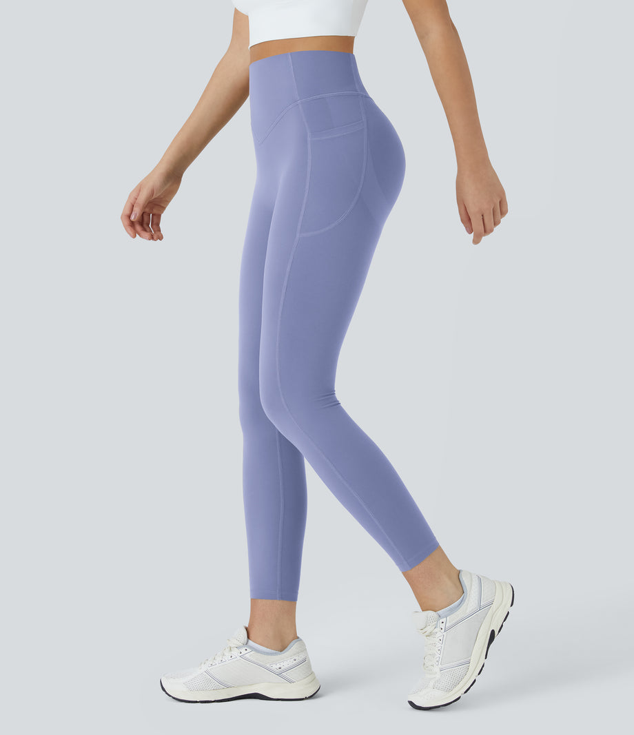 Halara UltraSculpt™ High Waisted Scrunch Butt Lifting Tummy Control Pocket Shaping Training Leggings - Baby Lavender