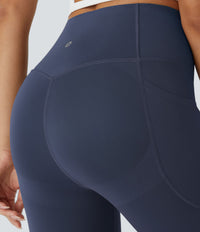 Halara UltraSculpt™ High Waisted Butt Lifting Tummy Control Pocket Shaping Workout Leggings - Mood Indigo