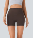 Halara UltraSculpt™ High Waisted Scrunch Butt Lifting Tummy Control Pocket Shaping Workout Biker Shorts 5'' - Hot Fudge
