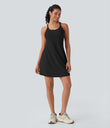 SoftlyZero™ Plush Active Dress-Longer Length-Easy Peezy Edition DD-F Cups - Black