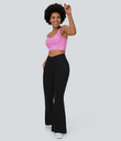 Halara Flex™ High Waisted Crossover Pocket Washed Casual Jeans - Black Denim