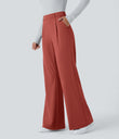 Halara Flex™ DayStretch High Waisted Pocket Work Flare Pants - Cinnabar