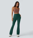 Halara UltraSculpt™ High Waisted Tummy Control Pocket Shaping Yoga Bootcut Leggings - June Bug
