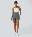 Halara UltraSculpt™ High Waisted Tummy Control Side Pocket Shaping Training Biker Shorts 5'' - North Atlantic
