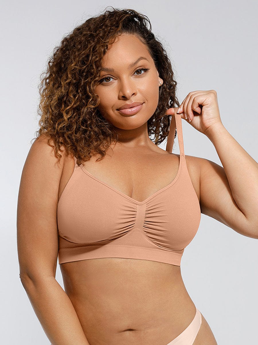 Wholesale Wireless Supportive Shaping Bra with Adjustable Straps - CELESTELAMOUR