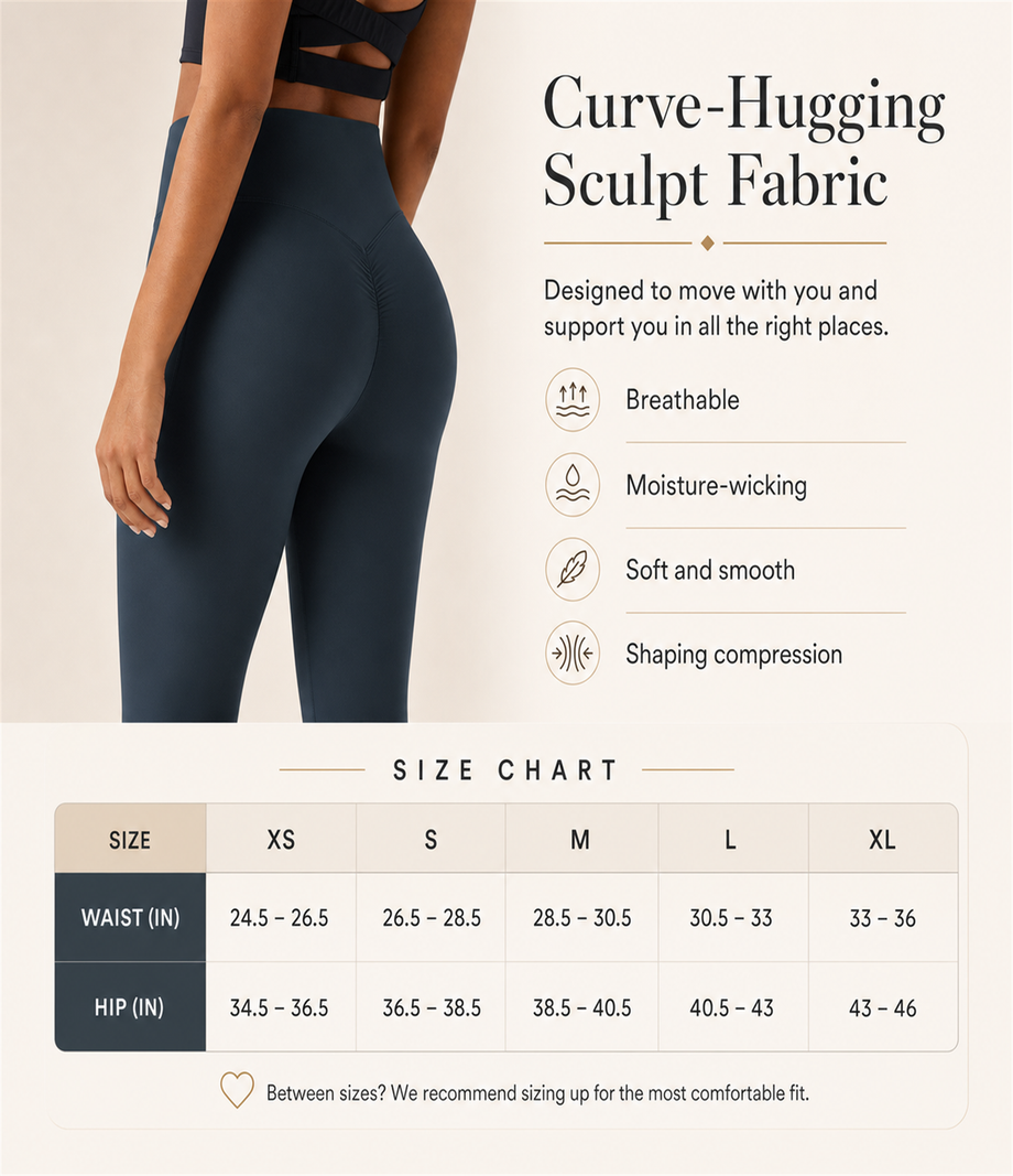 Navy - size & fabric guide