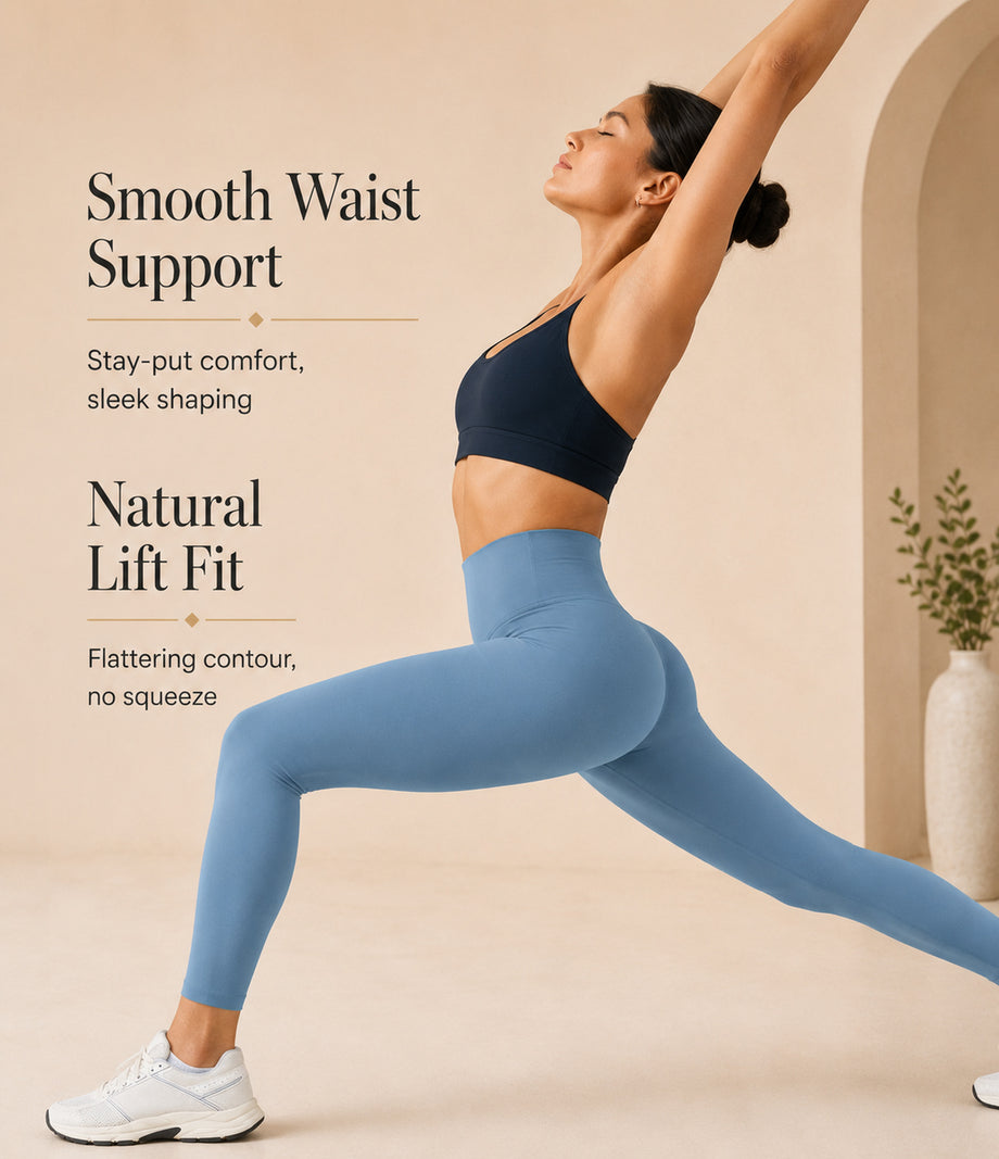 Sea Blue - movement, no-roll fit