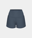 SoftlyZero™ Airy Super High Waisted 2-in-1 Cool Touch Yoga Shorts with Pockets - Mood Indigo