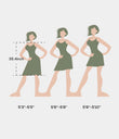 SoftlyZero™ Airy Cut Out 2-in-1 Pocket Cool Touch Longer Active Dress-UPF50+ - Peacoat