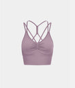 OneForm Seamless Flow Low Support Ruched Double Straps Sports Bra A-D Cups - Lilac Blush